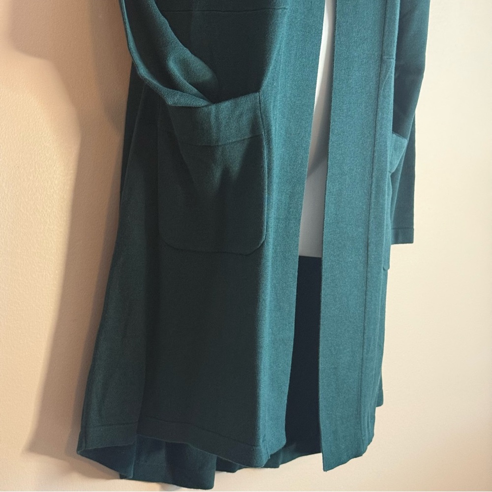 IZAACMIZRAHILIVE! Dark Green Cardigan With Pockets NWT - Picture 4 of 9